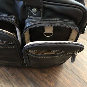 Stradda Dark Brown Leather Briefcase/Laptop Case